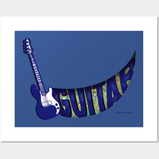 Guitar Ribbon Posters and Art